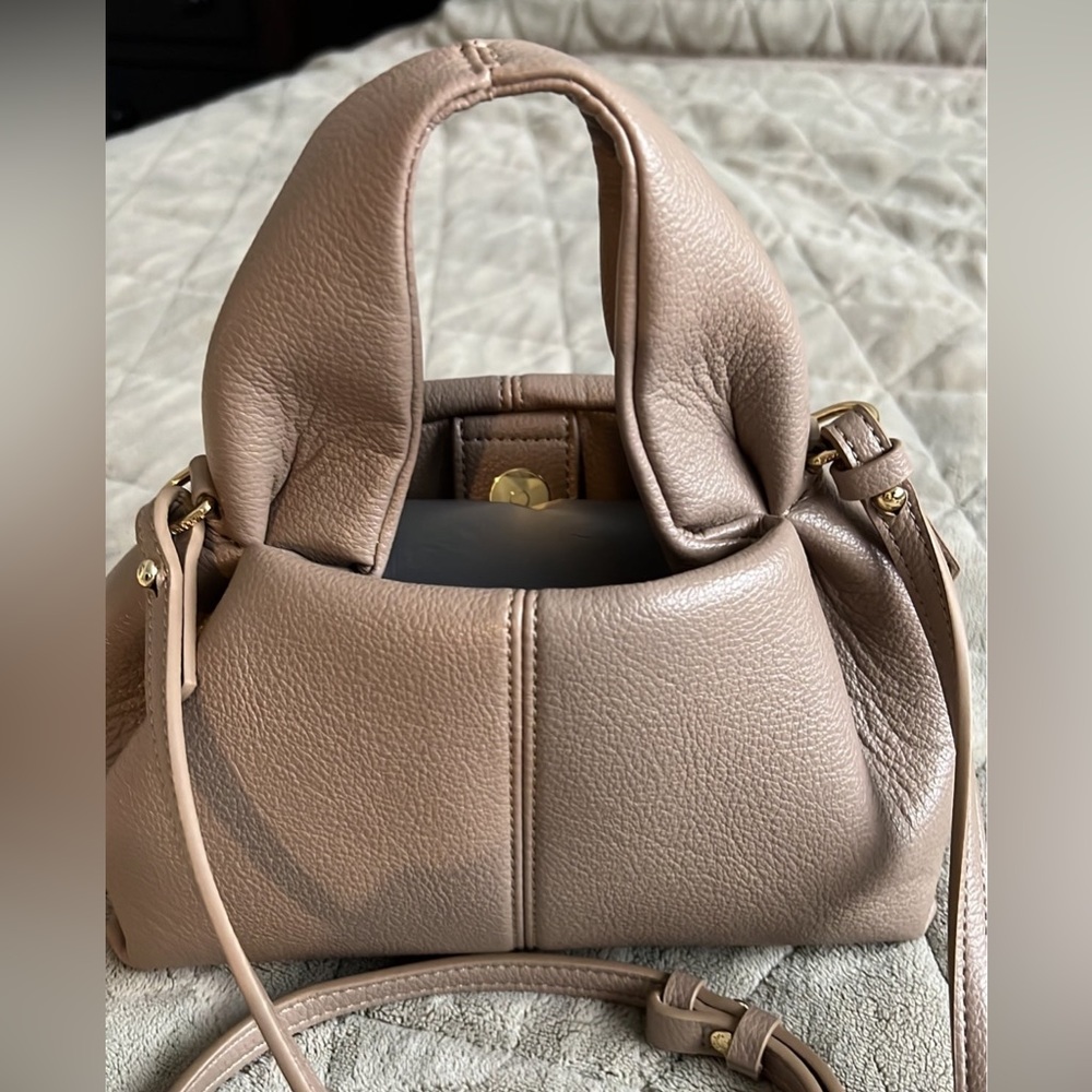 Polene Numero Neuf Taupe Mini Hand Bag